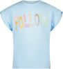 Nono Blauwe T shirt Kanou Tshirt Short Ruffled Sleeve online kopen
