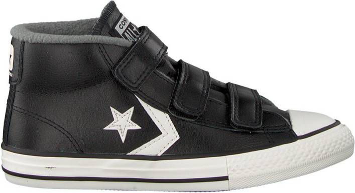 Zwarte Converse Star Player 3V Mid Hoge Sneakers met Klittenband -  Bambooz.be