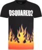 Dsquared2 Gedrukte katoenen trui T shirt , Zwart, Heren online kopen