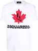 Dsquared2 T shirt with logo , Wit, Heren online kopen