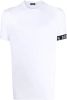 Dsquared2 Logo Band Short Sleeve T shirt , Wit, Heren online kopen