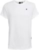 G-Star G Star RAW regular fit T shirt van biologisch katoen wit online kopen