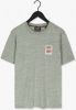 Scotch & Soda Groene T shirt Melange Crewneck Jersey T shirt online kopen