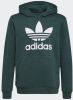 Adidas Originals Hoodie Trefoil Groen/Wit Kinderen online kopen