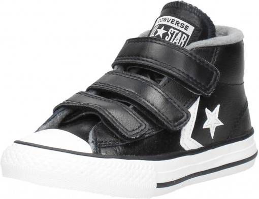 Zwarte Converse Star Player 3V Mid Hoge Sneakers met Klittenband -  Bambooz.be