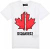 Dsquared2 Maple Leaf T shirt , Wit, Heren online kopen