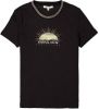 Garcia T shirt met printopdruk en glitters zwart online kopen