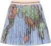 Nono Blauwe Plissé Rok Nulan World Map Short Plissee Skirt online kopen
