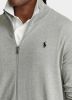 Ralph Lauren Vest met rits uni structuur licht grijs online kopen