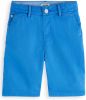 Scotch and Soda Broeken Boys Garment Dyed Print Chino Shorts Blauw online kopen