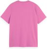 Scotch and Soda T shirts Regular Fit T Shirt With Splitted Hem Roze online kopen
