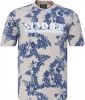 Scotch & Soda Printed graphic t shirt a cream & blue print online kopen