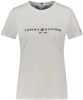 Tommy Hilfiger Shirt met ronde hals HERITAGE HILFIGER C NK REG TEE met geborduurd lineair logo opschrift online kopen