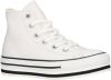 Converse Chuck Taylor All Star Platform EVA Hi leren sneakers met plateauzool wit/zwart online kopen
