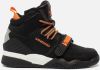 Vingino Raoul Mid hoge leren sneakers zwart/oranje online kopen
